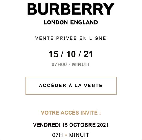 vente privee burberry